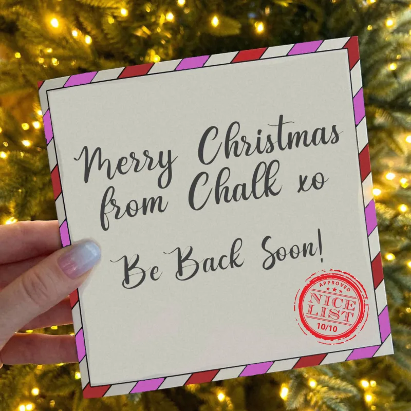 Closed for Christmas: Be Back Soon!